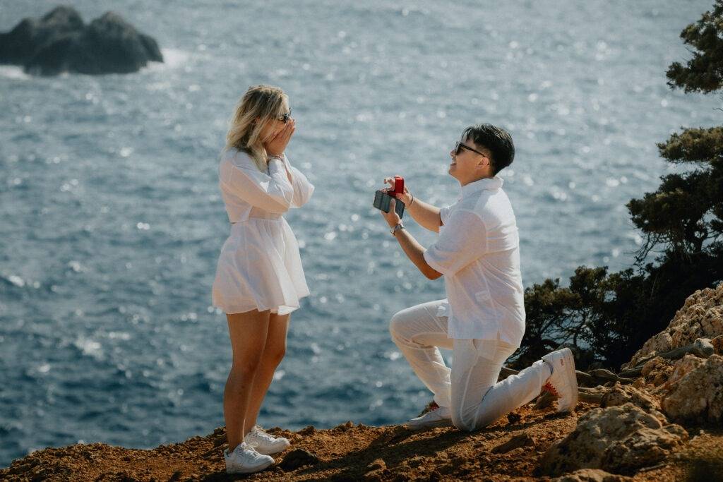 Surprise Wedding proposal in Lefkada