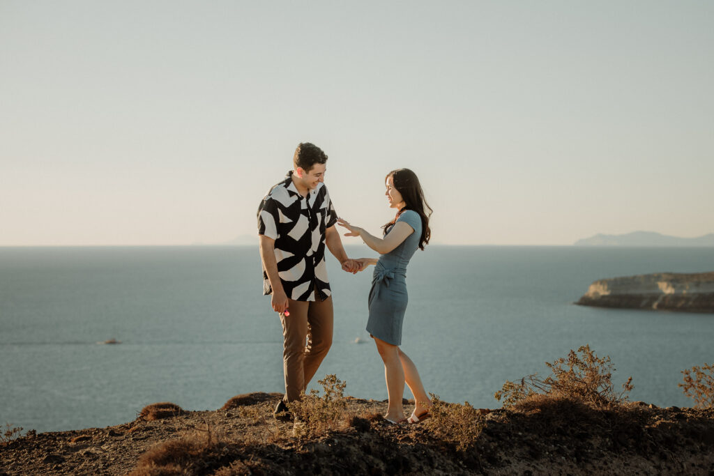 WEDDING PROPOSAL IN SANTORINI