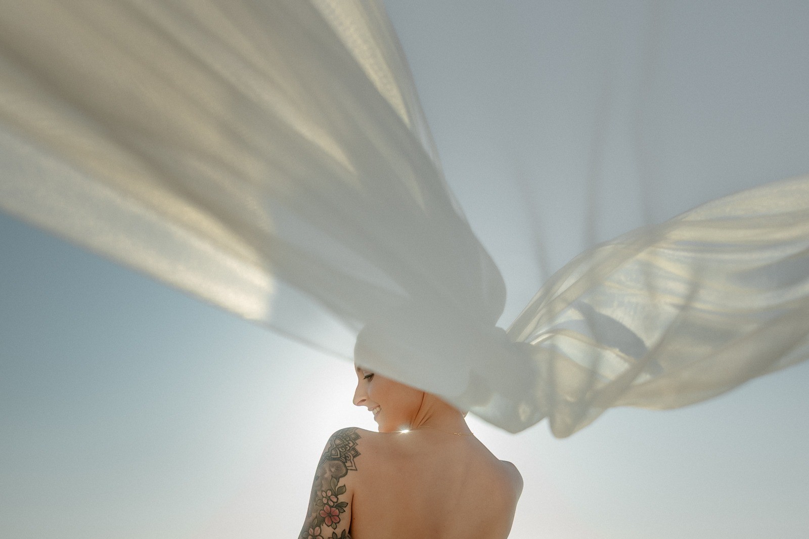 Romantic sunset photos during elopement in Santorini Greece